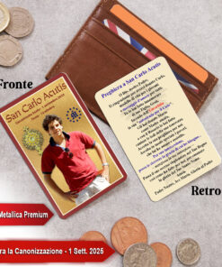 Preghiera per San Carlo Acutis - Carta Metallica Stampata - AGG2890